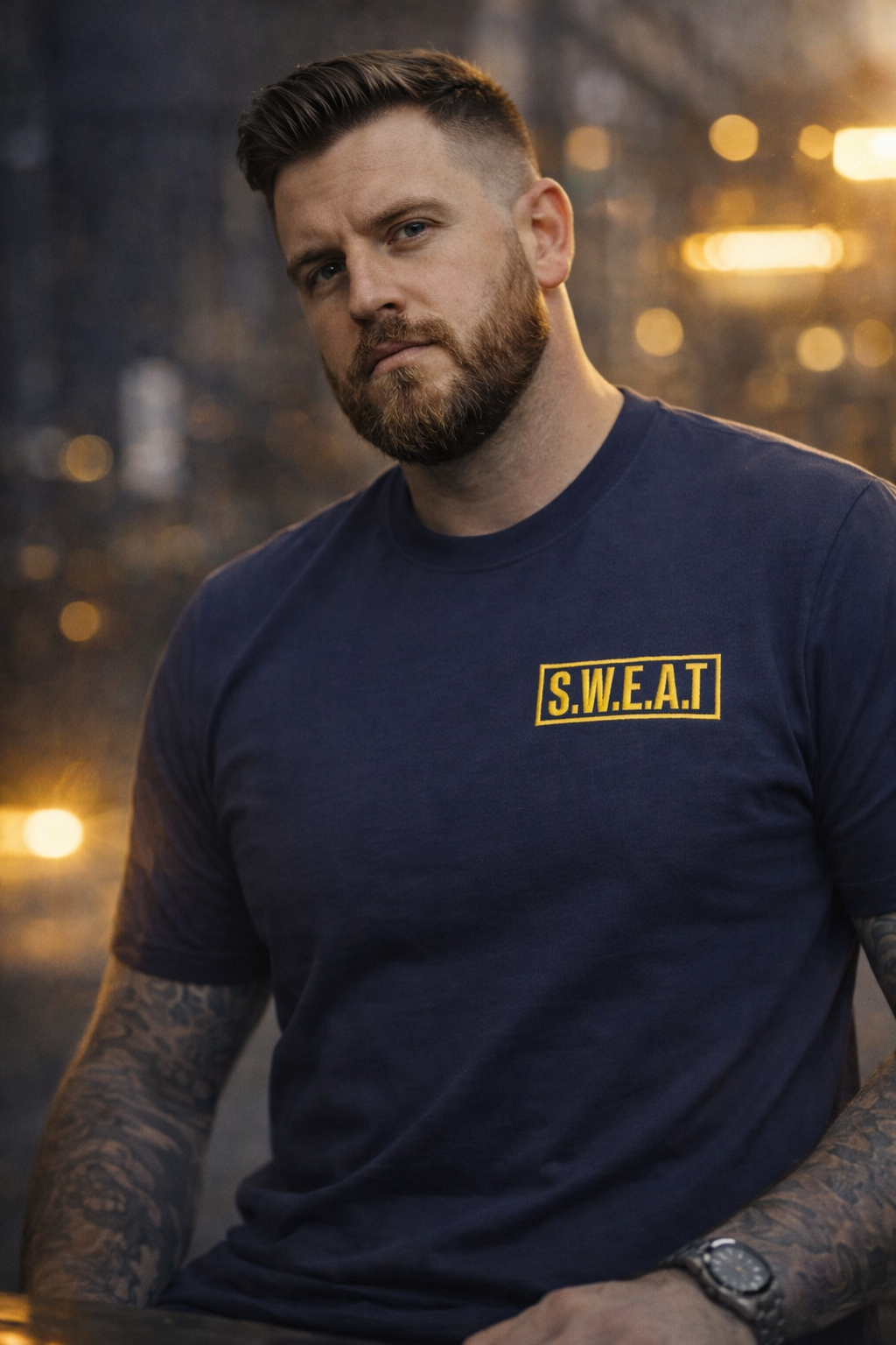 SWEAT Embroidered Crew T-Shirt