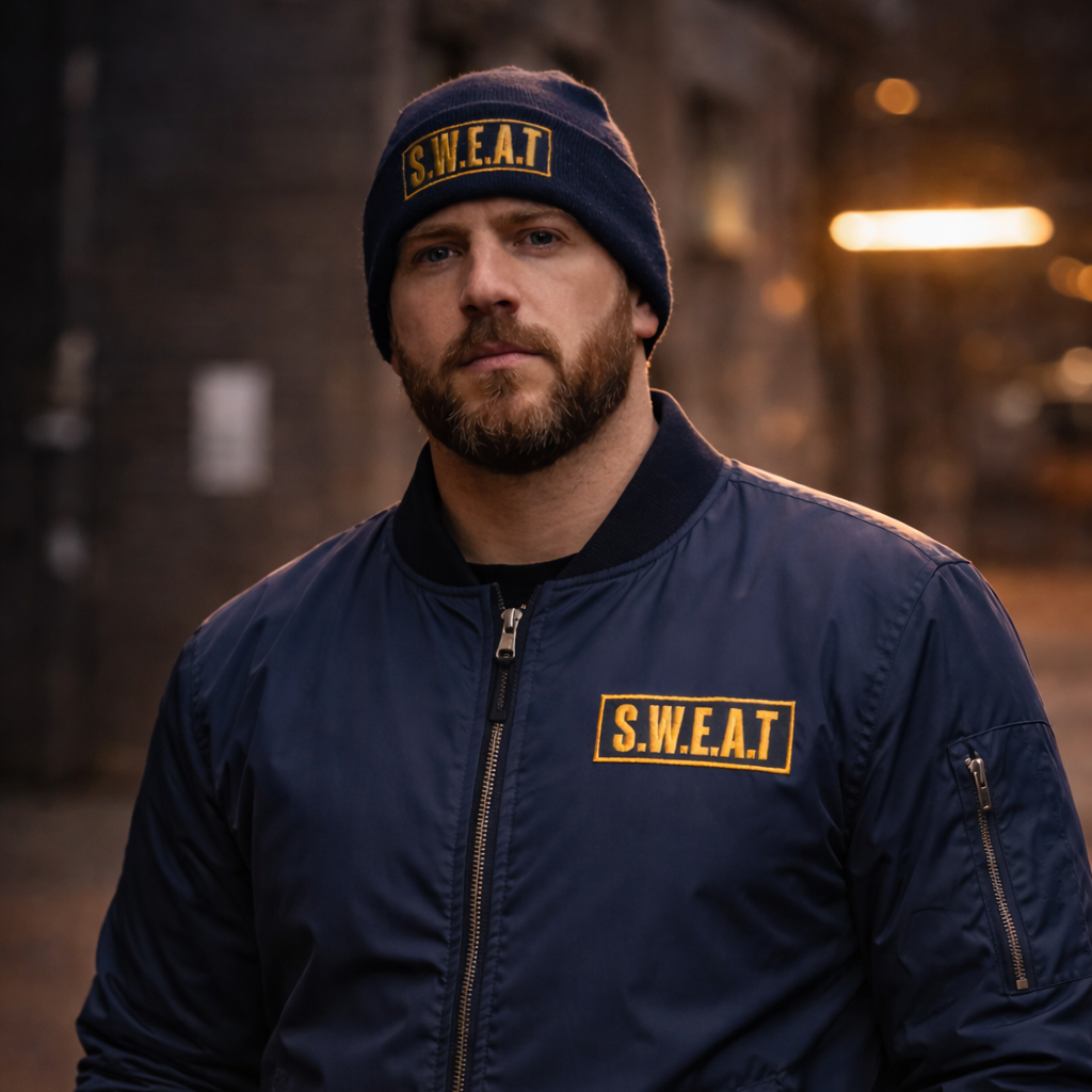 SWEAT Embroidered Bomber Jacket