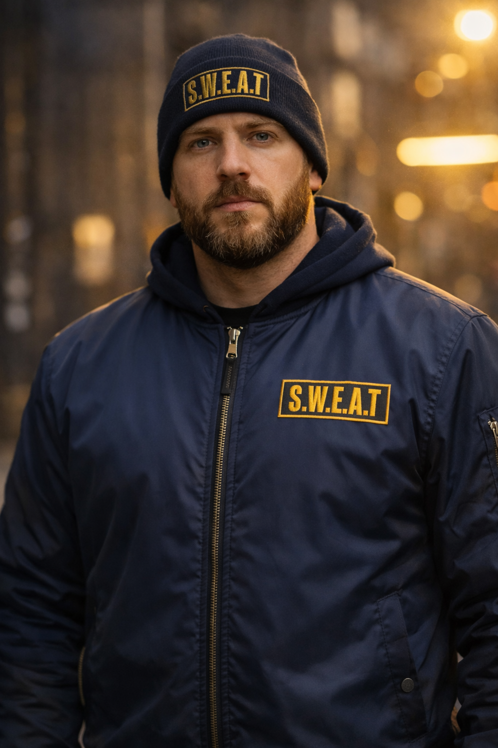 SWEAT Embroidered Bomber Jacket
